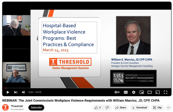 The Joint Commissions Workplace Violence Requirements with William Marcisz